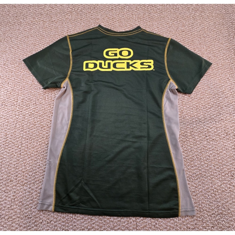 CSG Oregon Ducks NCAA Shirt Size M Green/Gray/Yellow Go Ducks
